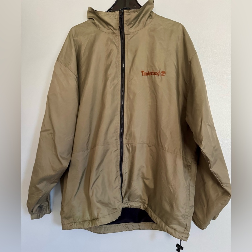 Vintage Timberland Weathergear Nylon Windbreaker Men’s size L Zip up EUC